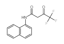 Butanamide,4,4,4-trifluoro-N-1-naphthalenyl-3-oxo- Structure