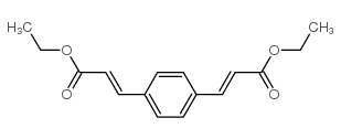1,4-苯二丙烯酸二乙酯结构式
