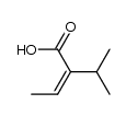 (Z)-2-isopropylbut-2-enoic acid结构式