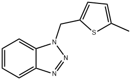 1H-Benzotriazole, 1-[(5-methyl-2-thienyl)methyl]-结构式