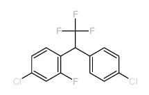Benzene,4-chloro-1-[1-(4-chlorophenyl)-2,2,2-trifluoroethyl]-2-fluoro-结构式