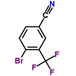 4-Bromo-3-(trifluoromethyl)benzonitrile structure