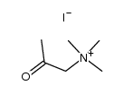 iodure de (2-oxopropyl)trimethylammonium Structure