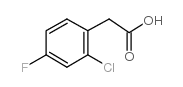 2-chloro-4-fluorophenylacetic acid Structure