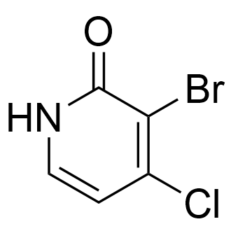 3-溴-4-氯吡啶-2-醇结构式