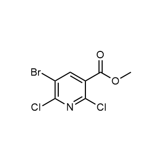 5-溴-2,6-二氯烟酸甲酯结构式