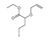 ethyl 4-iodo-2-prop-2-enoxybutanoate结构式