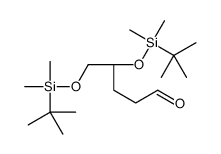 (4S)-4,5-bis[[tert-butyl(dimethyl)silyl]oxy]pentanal结构式