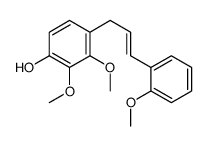 2,3-Dimethoxy-4-[(Z)-3-(2-methoxyphenyl)-2-propenyl]phenol Structure