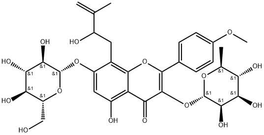 羟基淫羊藿苷结构式
