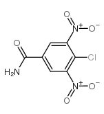 4-氯-3,5-二硝基苯甲酰胺结构式