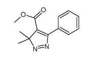 methyl 3,3-dimethyl-5-phenylpyrazole-4-carboxylate Structure