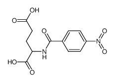 N-(p-Nitrobenzoyl)glutamic Acid Structure