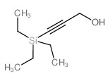 3-(三乙基甲硅烷基)-2-丙炔-1-醇结构式