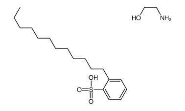 2-aminoethanol,2-dodecylbenzenesulfonic acid Structure