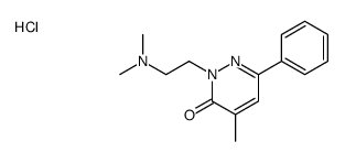 2-[2-(dimethylamino)ethyl]-4-methyl-6-phenylpyridazin-3-one,hydrochloride Structure