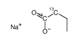 丁酸钠-1,2-13C2结构式