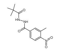 N'-(2,2-dimethylpropanoyl)-3-methyl-4-nitrobenzhydrazide Structure
