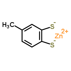 (甲苯-3,4-二巯基)锌(II)结构式