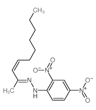 3-Decen-2-one,2-(2,4-dinitrophenyl)hydrazone Structure