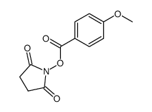 4-methoxybenzoic acid 2,5-dioxo-1-pyrrolidinyl ester结构式