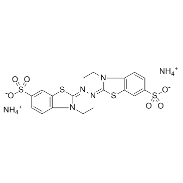 2,2'-联氮双(3-乙基苯并噻唑啉-6-磺酸)二铵盐图片