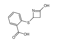 2-(4-oxoazetidin-2-yl)sulfanylbenzoic acid结构式