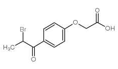 4-(2-溴丙酰)苯氧乙酸结构式