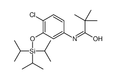 N-[4-氯-3-(三异丙基甲硅烷氧基)苯基]-2,2-二甲基丙酰胺结构式