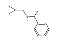(cyclopropylmethyl)(1-phenylethyl)amine Structure