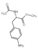 N-乙酰基-4-氨基-L-苯基丙氨酸甲酯结构式