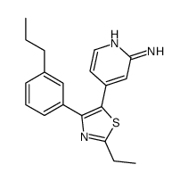4-[2-ethyl-4-(3-propylphenyl)-1,3-thiazol-5-yl]pyridin-2-amine Structure