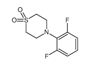 4-(2,6-difluorophenyl)-1,4-thiazinane 1,1-dioxide Structure