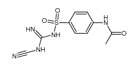 4-acetylamino-N-cyanocarbamimidoyl-benzenesulfonamide Structure