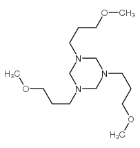hexahydro-1,3,5-tris(3-methoxypropyl)-1,3,5-triazine Structure