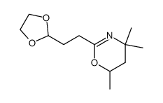 2-(2-[1,3]dioxolan-2-yl-ethyl)-4,4,6-trimethyl-5,6-dihydro-4H-[1,3]oxazine结构式