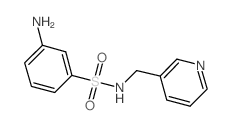 3-氨基-N-吡啶-3-甲基苯磺酰胺结构式