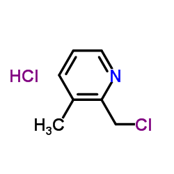 2-(氯甲基)-3-甲基吡啶盐酸盐结构式