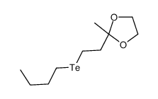 2-(2-butyltellanylethyl)-2-methyl-1,3-dioxolane Structure