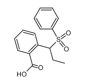 o-[α-phenylsulfonyl-n-propyl]benzoic acid结构式
