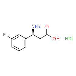(S)-3-Amino-3-(3-fluoro-phenyl)-propionic acid hydrochloride structure
