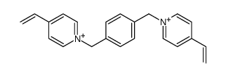4-ethenyl-1-[[4-[(4-ethenylpyridin-1-ium-1-yl)methyl]phenyl]methyl]pyridin-1-ium Structure
