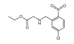 ethyl N-[(5-chloro-2-nitrophenyl)methyl]glycine Structure
