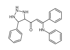 3-Phenyl-3-(phenylamino)-1-(5-phenyl-1H-1,2,3-triazol-4-yl)-2-propen-1-one Structure