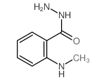2-(甲基氨基)苯-1-碳酰肼结构式