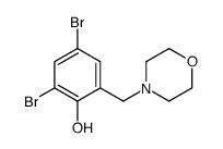 2,4-dibromo-6-(morpholin-4-ylmethyl)phenol Structure