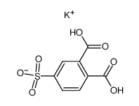 4-sulfophthalic acid, monopotassium salt Structure