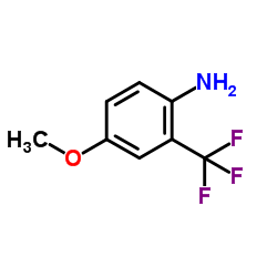 2-氨基-5-甲氧基三氟甲苯结构式