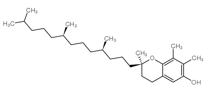 (+)-gamma-Tocopherol Structure