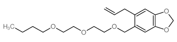 1,3-Benzodioxole,5-[[2-(2-butoxyethoxy)ethoxy]methyl]-6-(2-propen-1-yl)- Structure